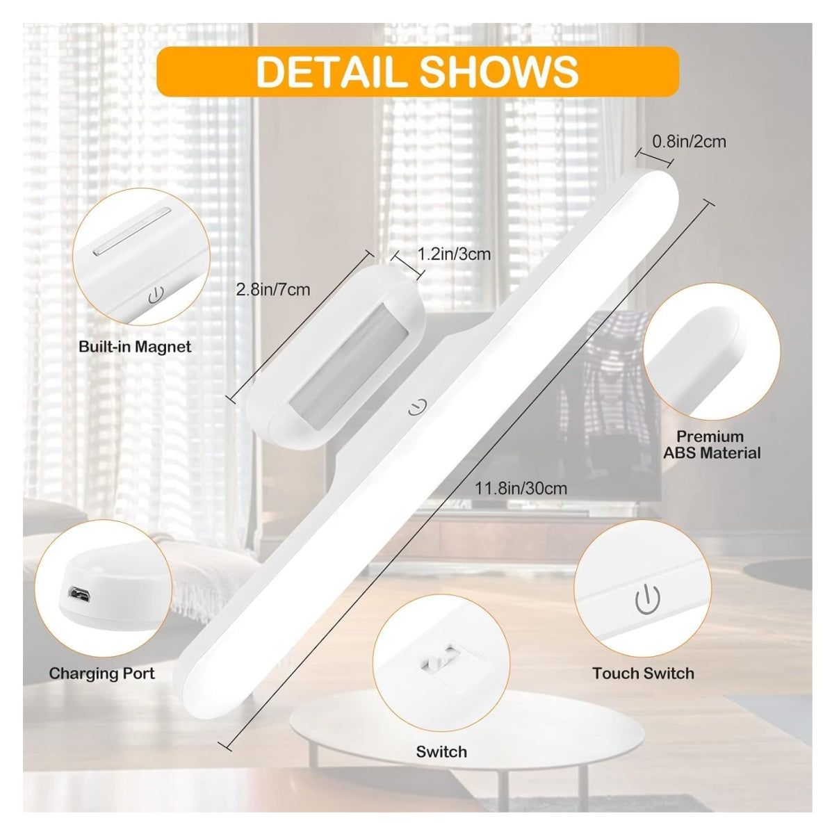 Lampara Led Magnetica Multifuncion