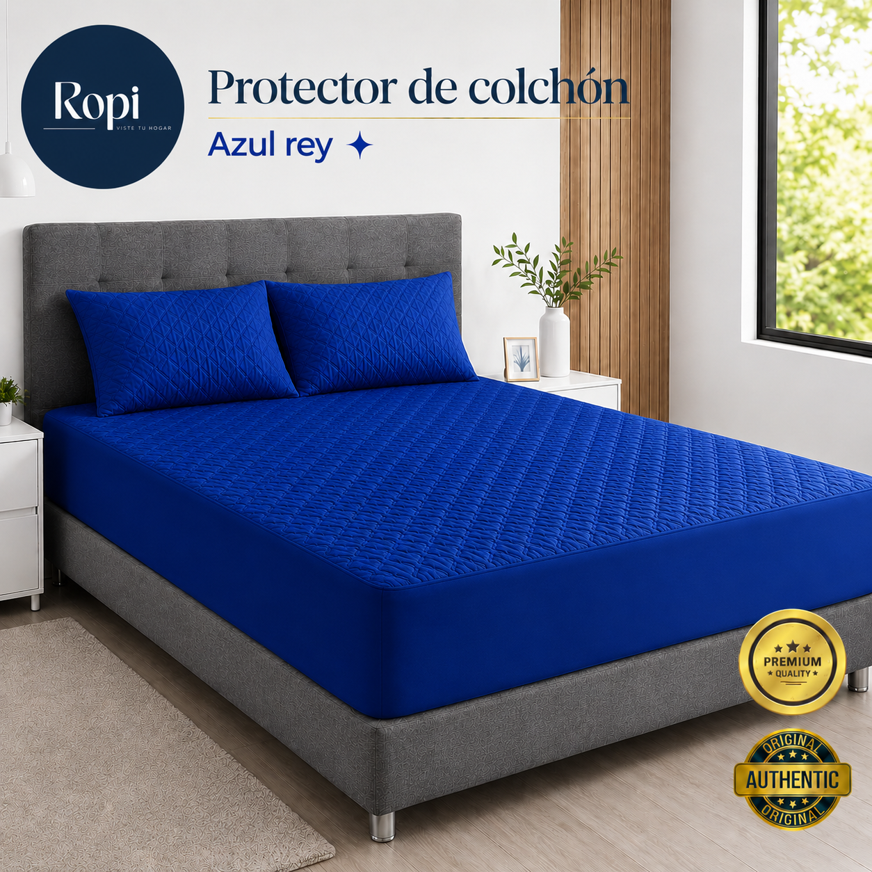 Protector De Colchón Termosellado + Fundas de almohadas