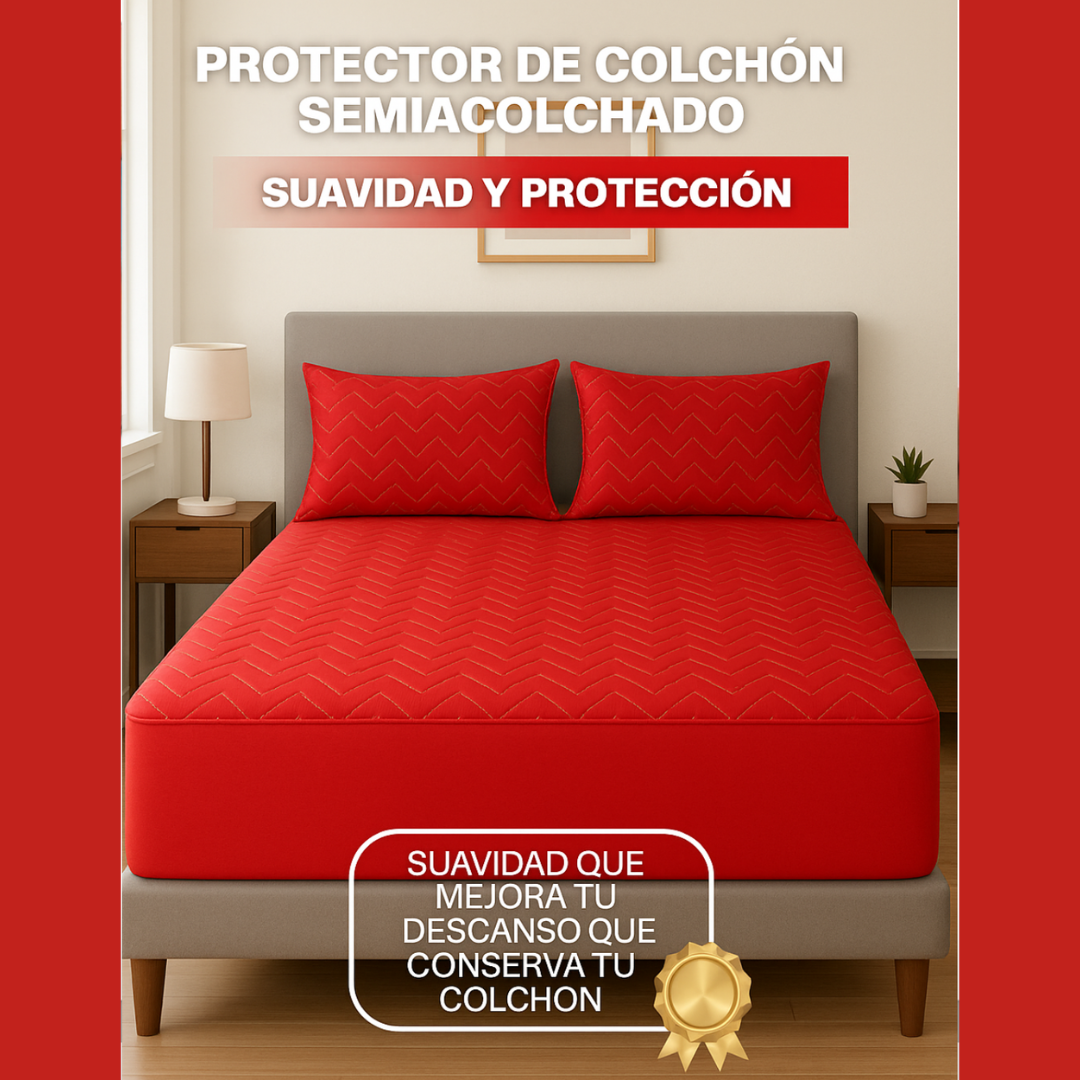 Protector de colchón con fundas
